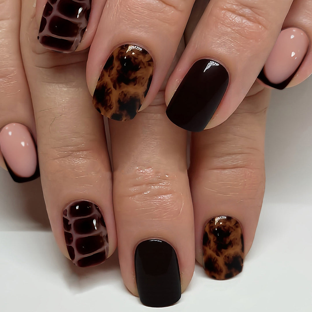 Artistic Press-On Nail Tips Set Bowlift