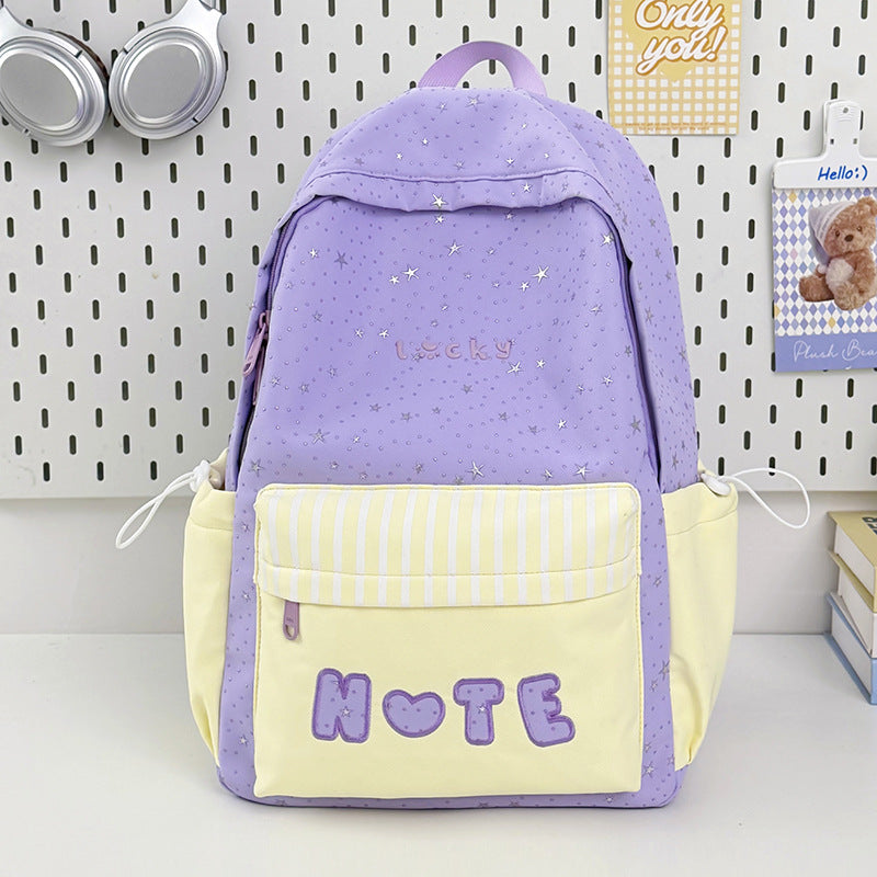 Playful Star Print Backpack