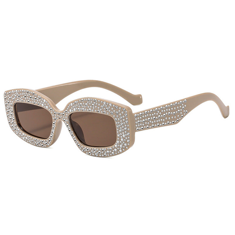 Women striking sunglasses with glamorous rhinestones Bowlift