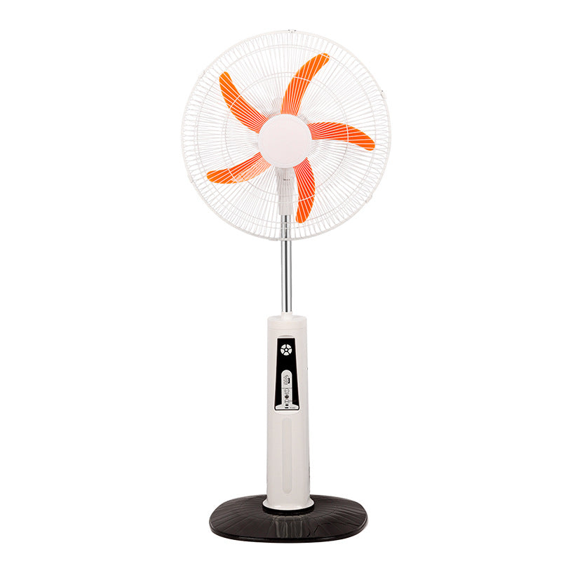 Unisex nan adjustable stand fan with solar panel, brushless motor, USB charging port and LED emergency light Bowlift