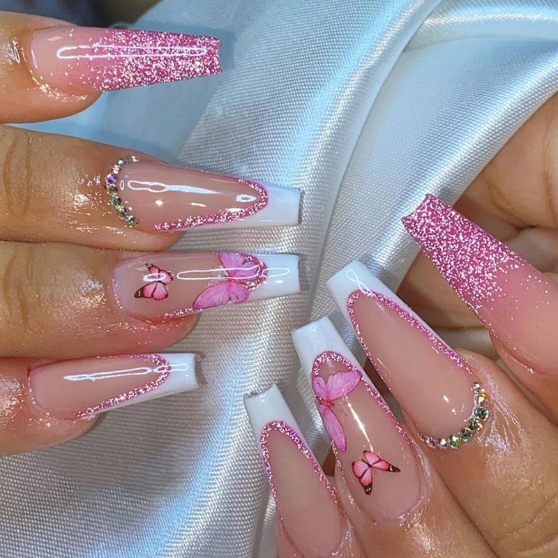 Decorative Butterfly Nail Art Extensions Bowlift