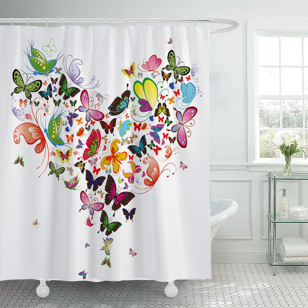 Artistic Tree Design Shower Curtain Bowlift