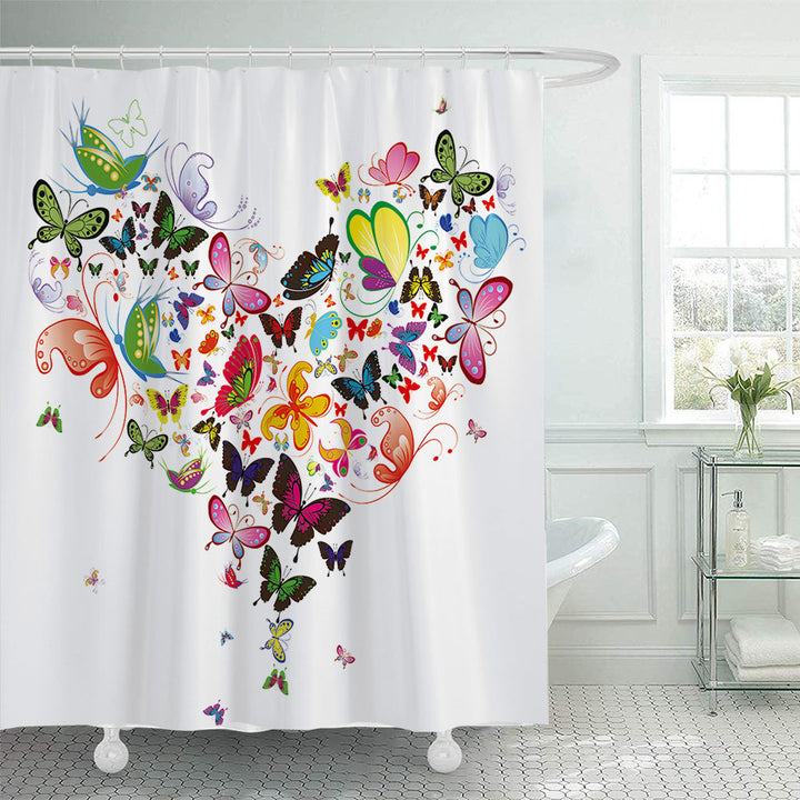 Artistic Tree Design Shower Curtain Bowlift