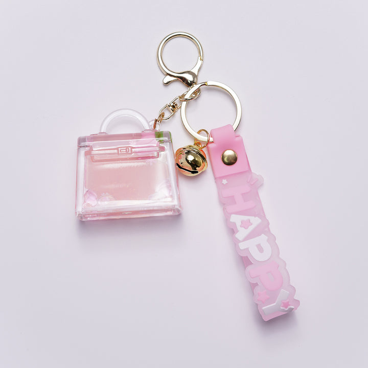 Ladies Creative Keychain with Heart Motif Bowlift