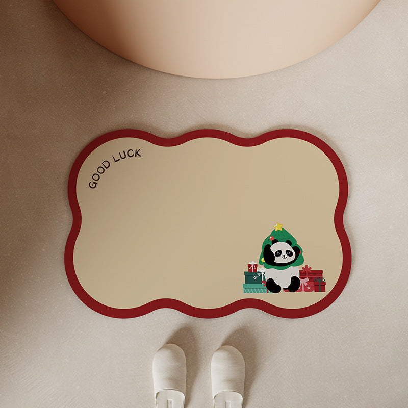 Whimsical Holiday Bath Mat Bowlift