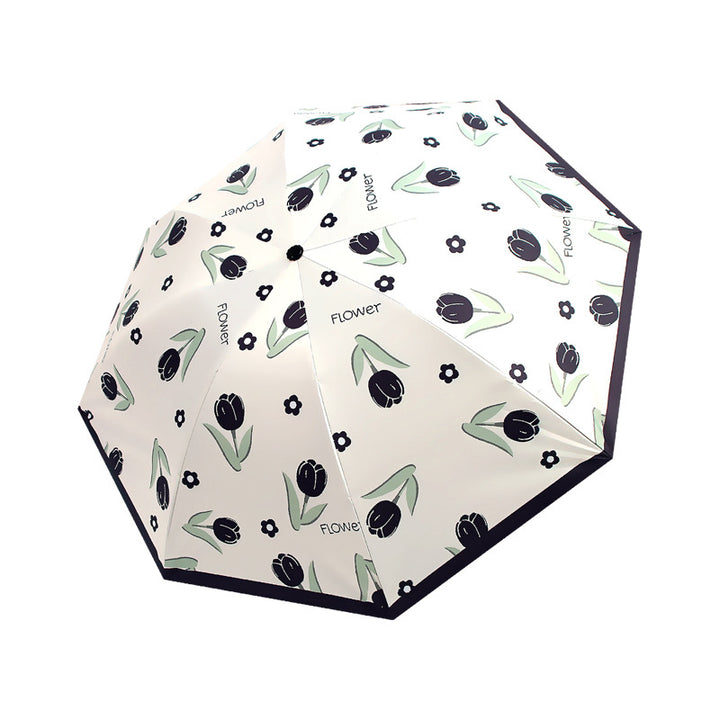 Women's umbrella with floral patterns Bowlift