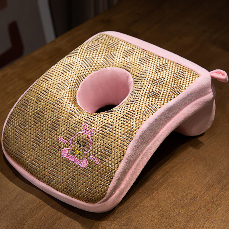 Plush Neck Support Pillow with Ergonomic Cutout Bowlift