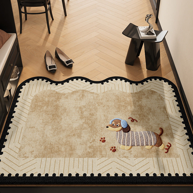 Cute Cat-Themed Plush Area Rug