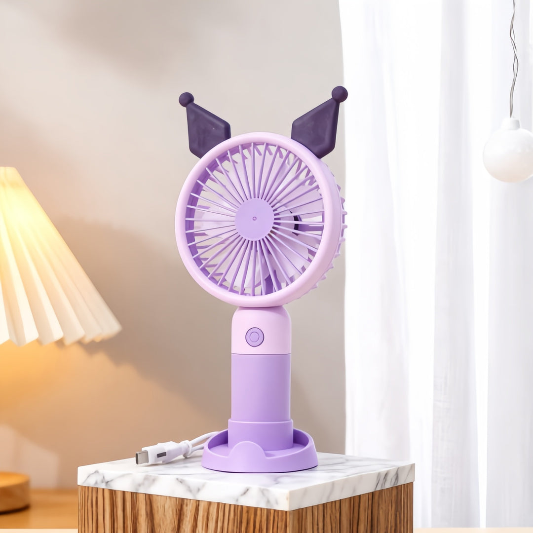 Portable handheld fan for women in cute animal design Bowlift