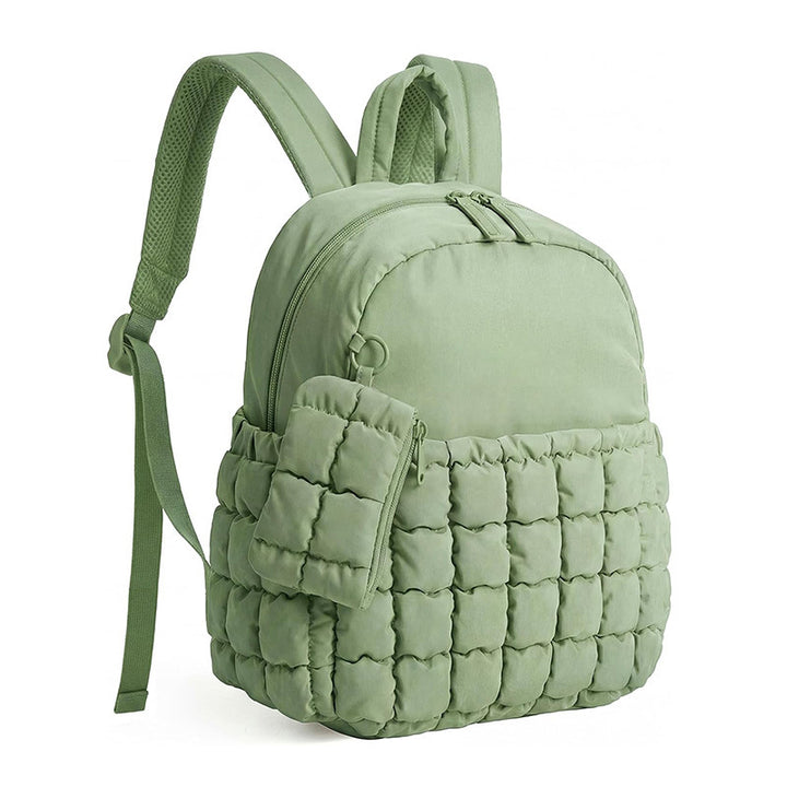 Quilted Puffer Backpack Bowlift