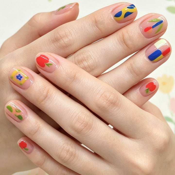 Artistic Floral Nail Art Set Bowlift 1787543173