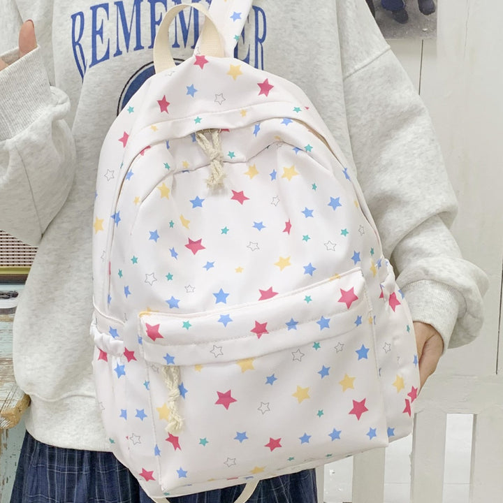 Star-Patterned Lightweight Backpack Bowlift