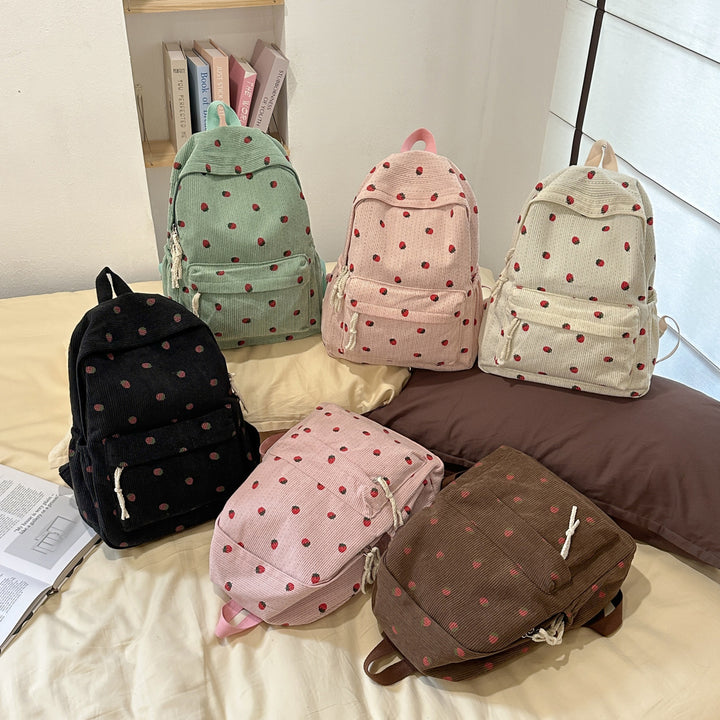Backpack with Playful Fruit Pattern Bowlift