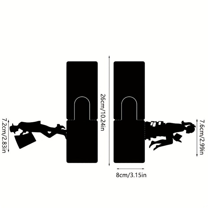 Artistic Metal Bookends  1789394573
