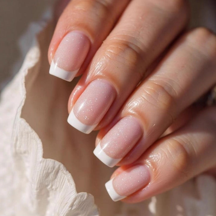 Elegant Nail Art with Black-White Contrast Bowlift