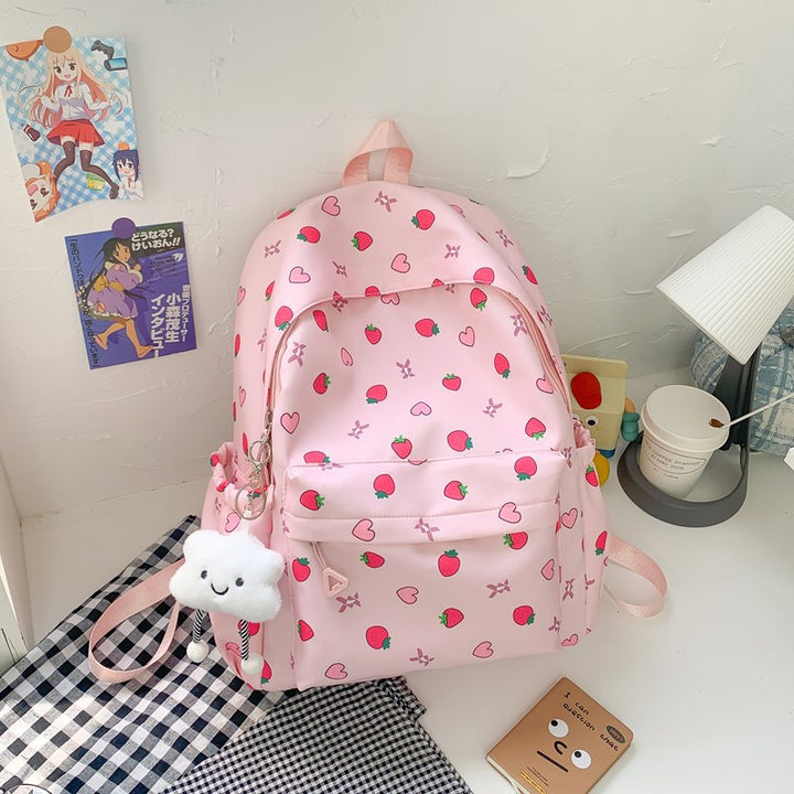 Playful Patterned School Backpack