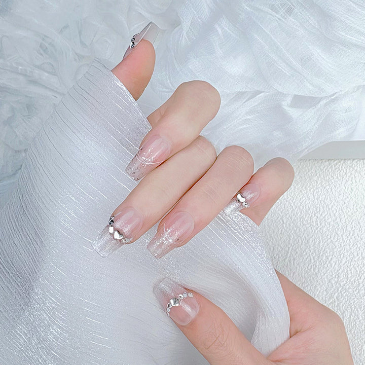 Elegant French Tip Press-On Nails Bowlift