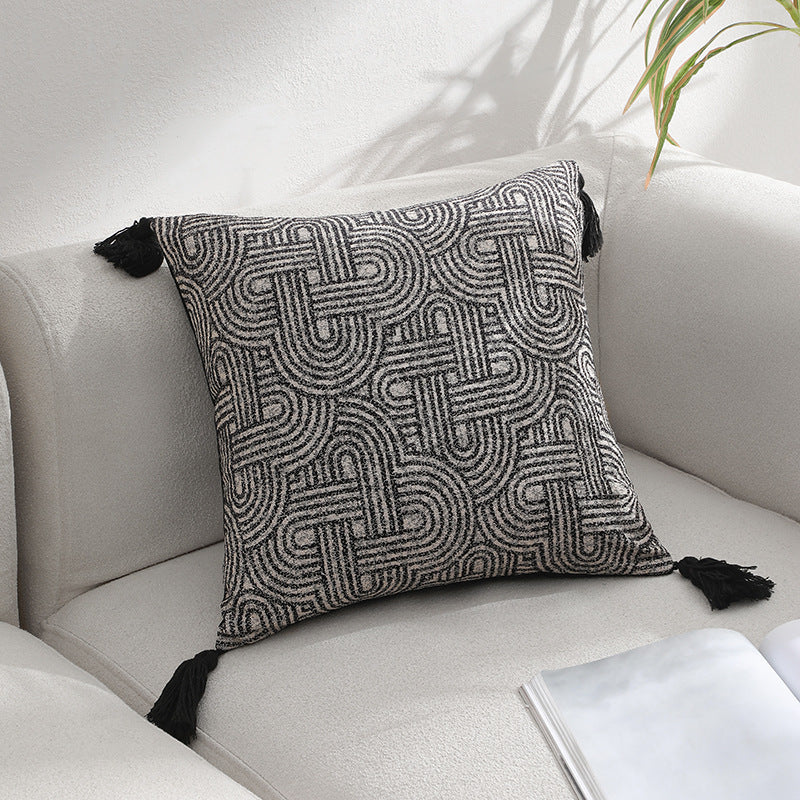 Textured Patterned Decorative Pillow