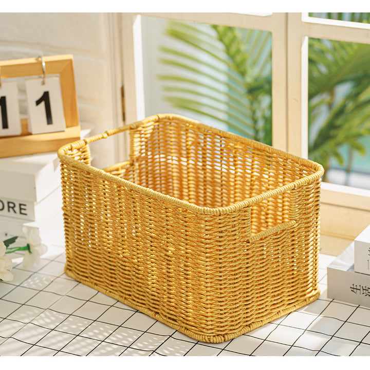 Home Storage Wicker Basket Bowlift