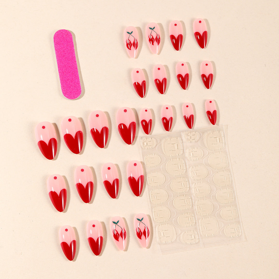 Floral Heart-Shaped Nail Art Set Bowlift