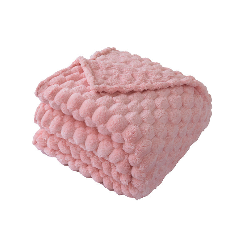 Women Fluffy Structured Blanket Bowlift