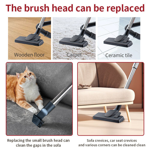 High-Suction Bagless Vacuum Cleaner with One-Button Take-Up Function Bowlift