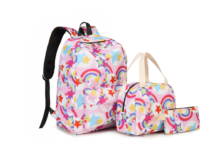 Stylish Leopard Print Backpack and Accessory Set Bowlift