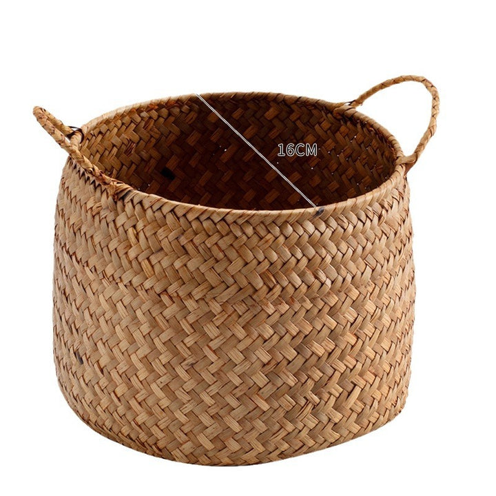 Handcrafted Storage Bin with Natural Woven Design Bowlift
