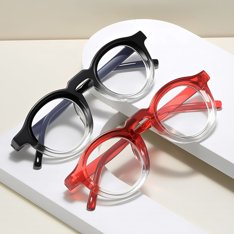 Retro-Inspired Clear Frame Glasses Bowlift