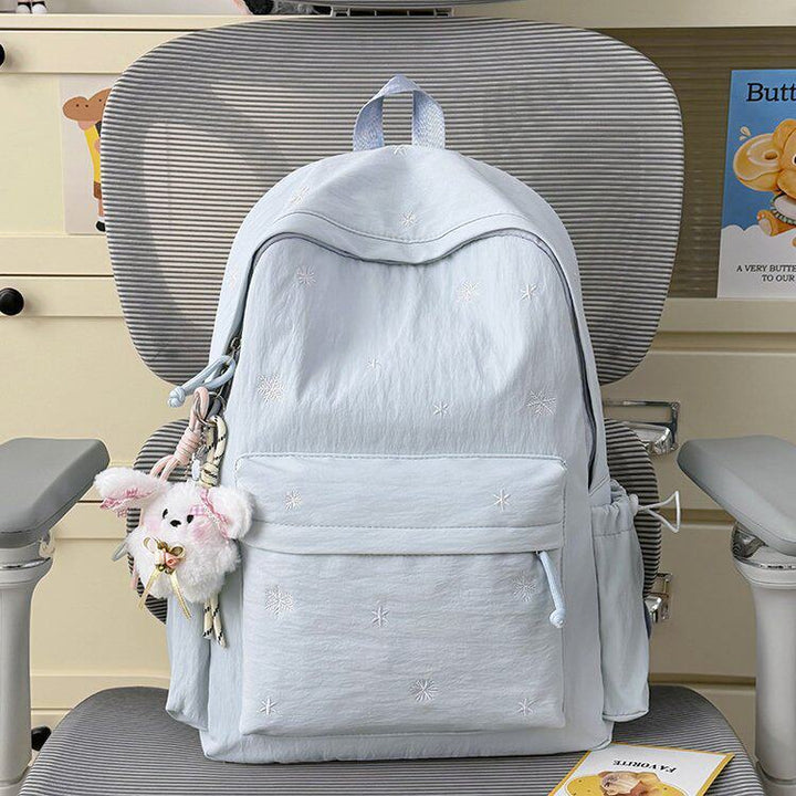 Adorable Soft Fabric Embroidered Backpack
