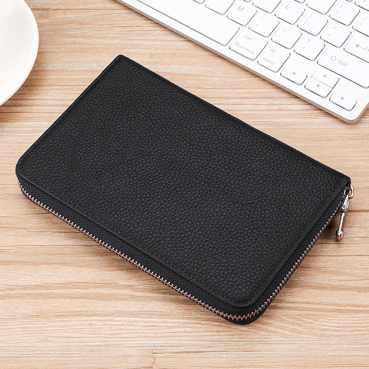 Premium Zippered Leather Organizer