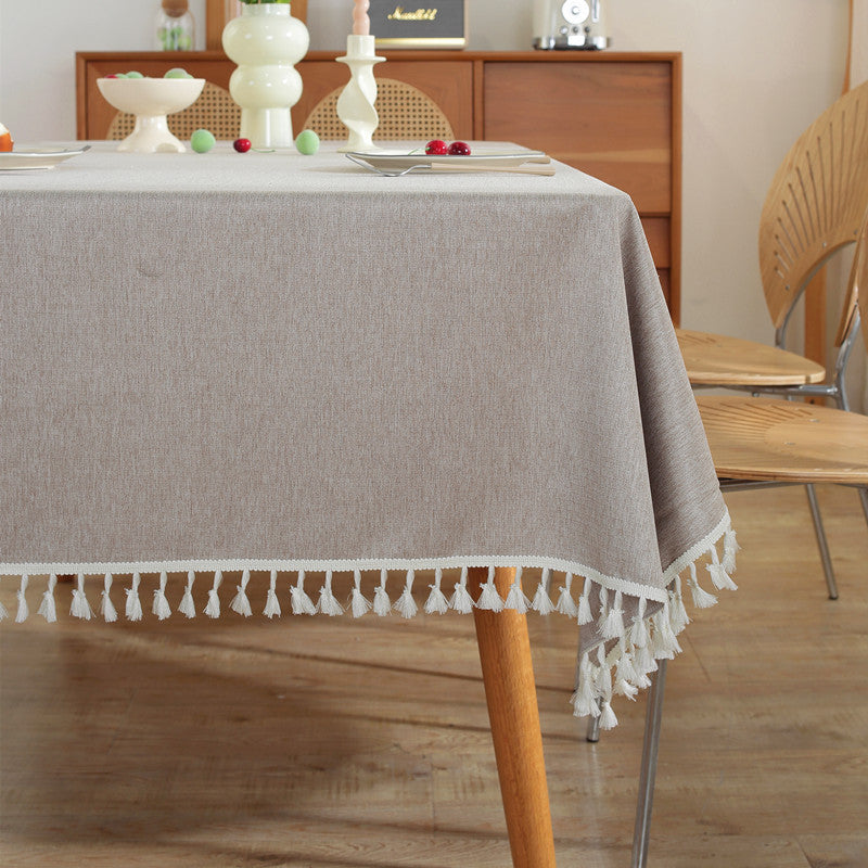 Elegant Tassel Tablecloth