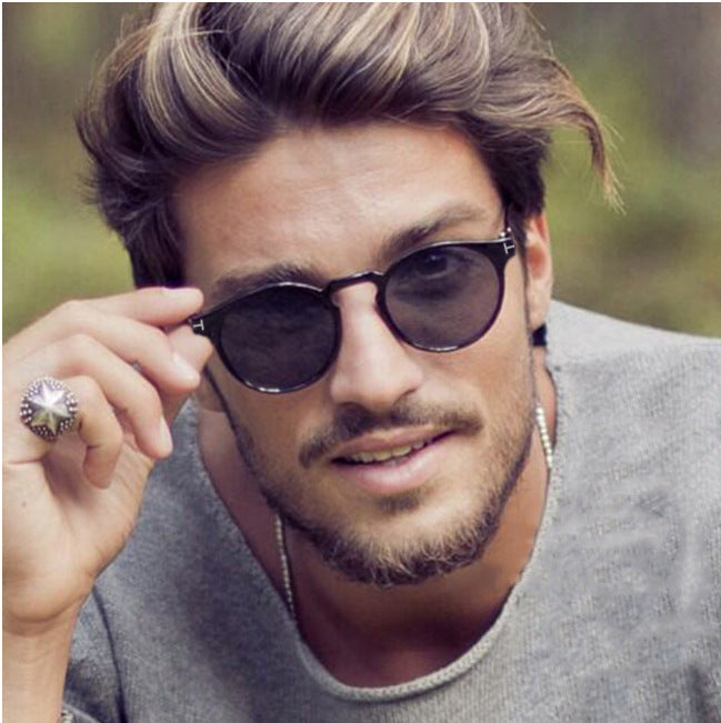 Women's fashionable round sunglasses with elegant plastic frame Bowlift