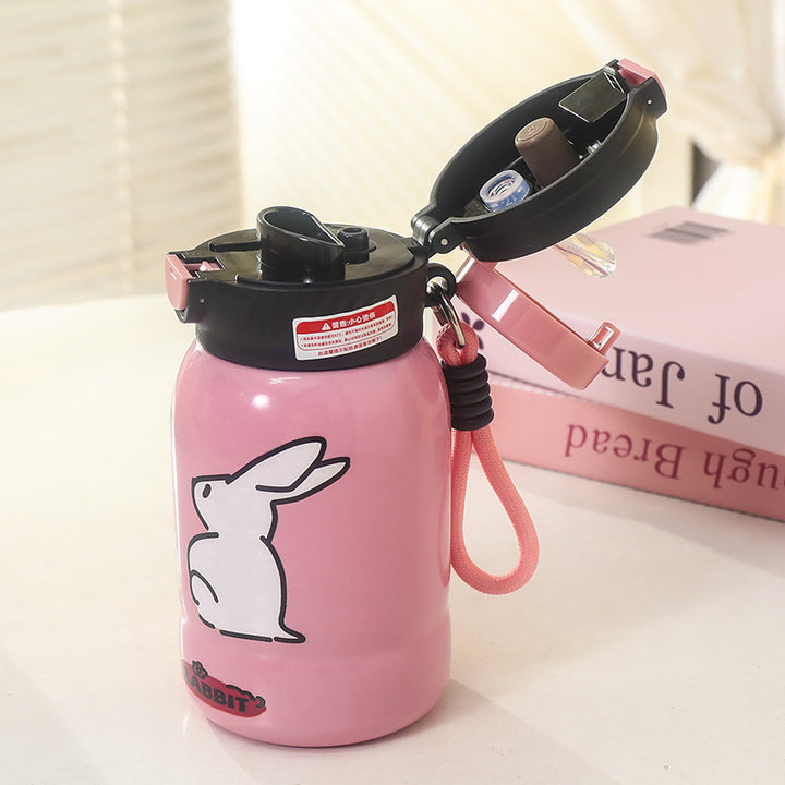 Unisex Waterproof Drinking Bottle with Cute Bear Design Bowlift