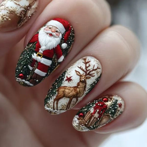 Christmas Art Nails Bowlift