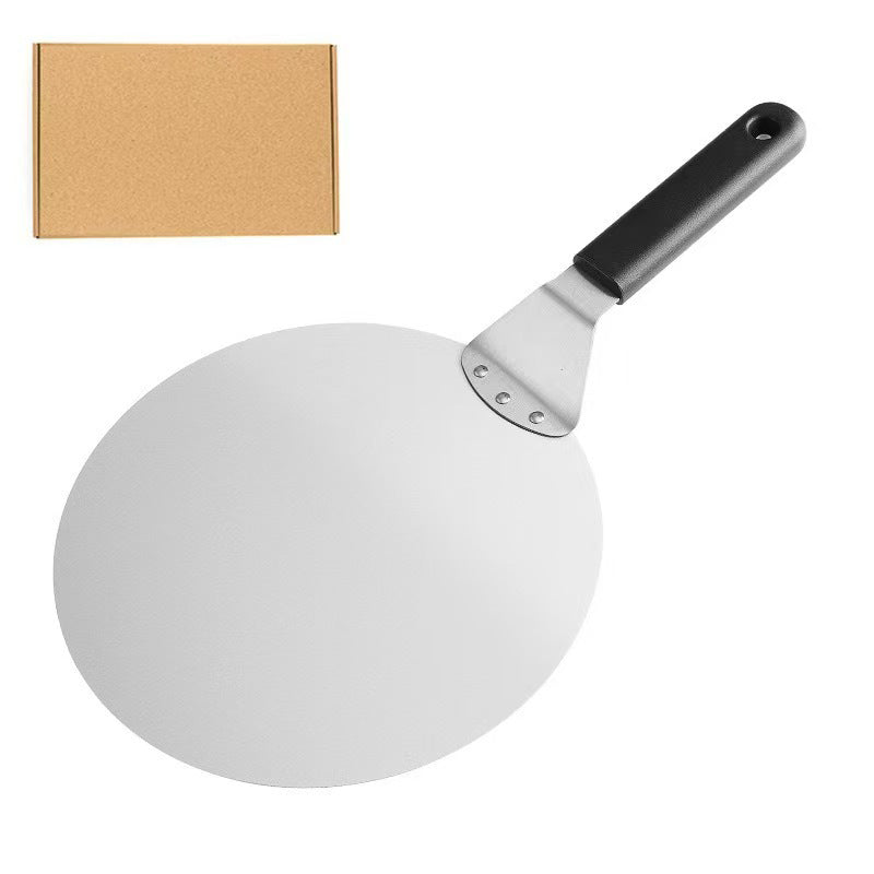 round stainless steel pizza peel with ergonomic heat resistant handle Bowlift