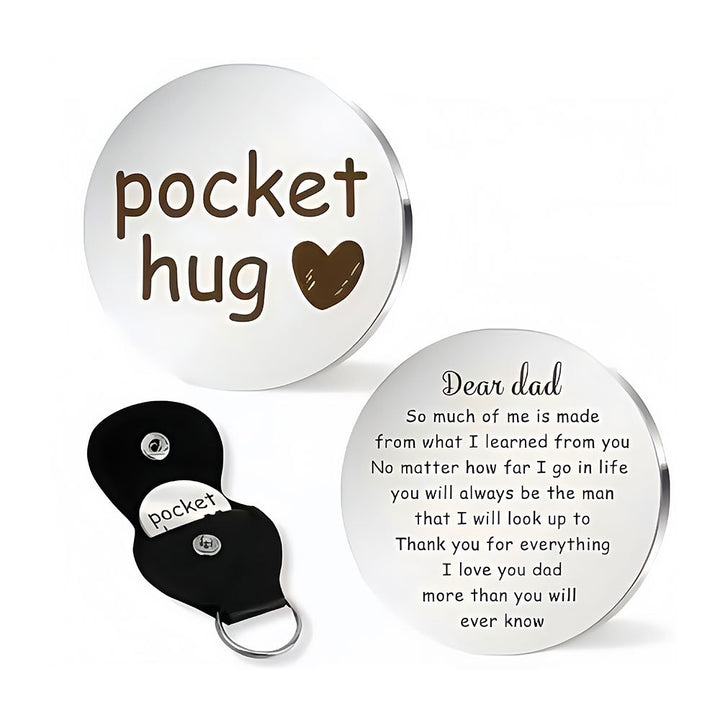 Engraved Pocket Hug Memorial Keepsake Coin