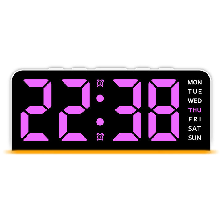 Digital LED alarm clock with color change Bowlift