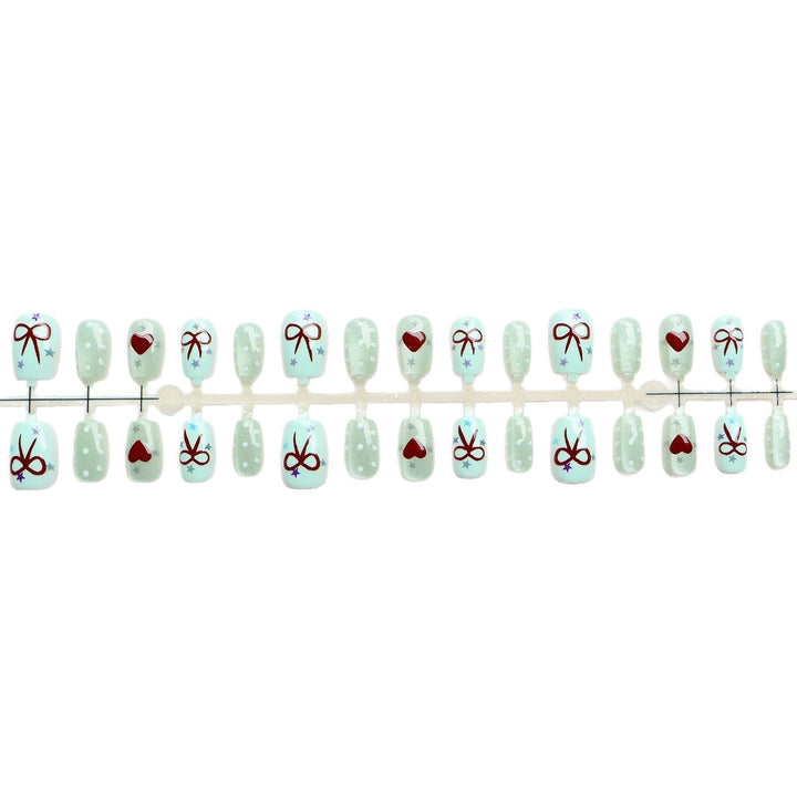 Decorative Holiday-Themed Press-On Nail Art Set Bowlift