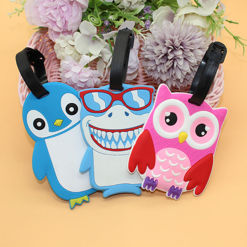 Unisex luggage tag in cute penguin design Bowlift