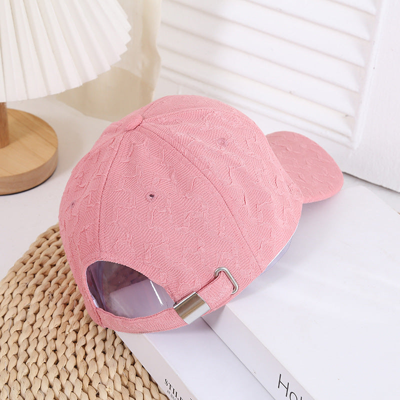 Women's Textured Fashion Baseball Cap Bowlift