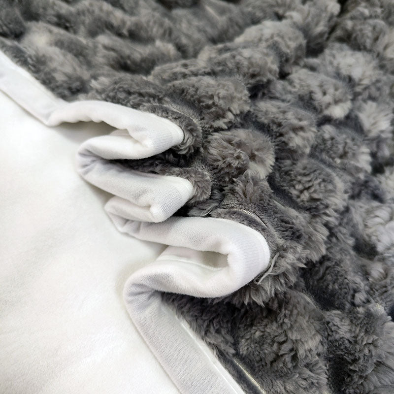 Women's Luxury Plush Blanket with 3D Texture Bowlift