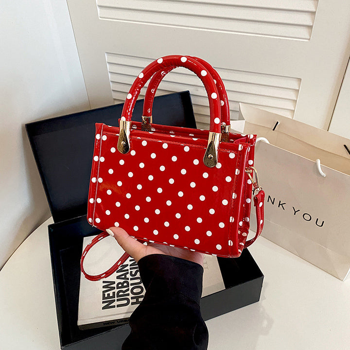 WoChic Polka Dot Handheld Satchel Bag Bowlift