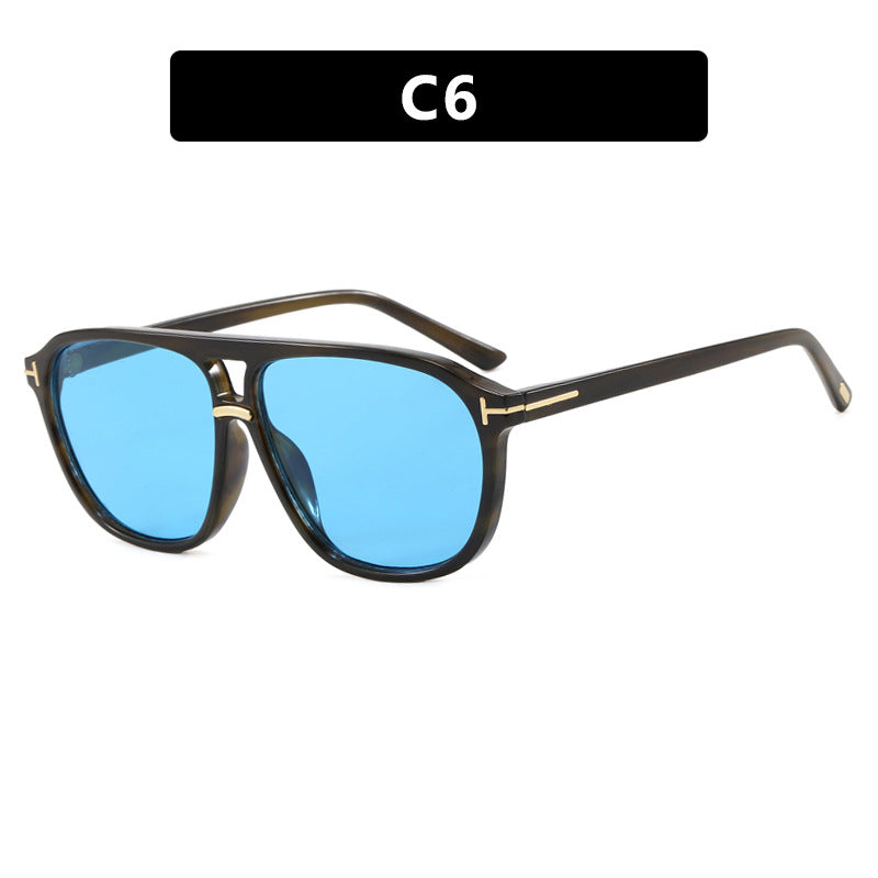 Women's square sunglasses with luxurious tortoiseshell pattern and polarized lenses Bowlift