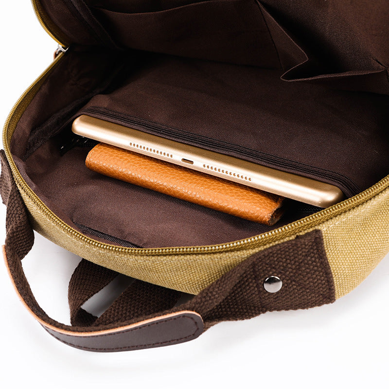Versatile Canvas Messenger Bag Bowlift