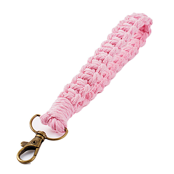 Handwoven Macrame Keychain Holder Bowlift
