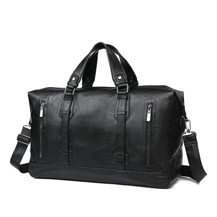 Premium Leather Weekend Duffel Bag Bowlift