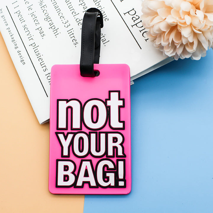 Unisex Luggage Tag with Humorous Saying Bowlift
