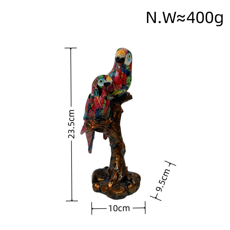 Artistic Parrot Sculpture Bowlift