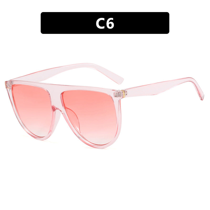 Ladies trendy oversized sunglasses with stylish transparent frame Bowlift